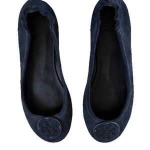 Tory Burch Women's Navy Blue  Flats Size 8